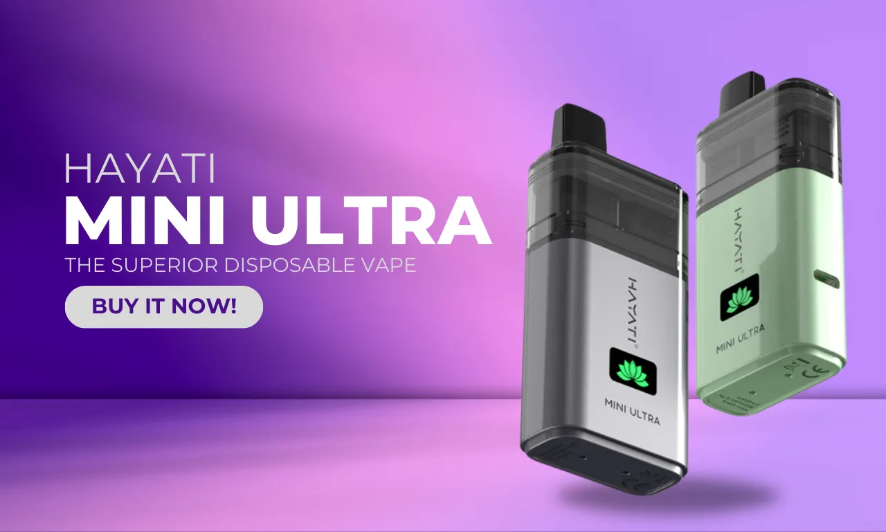 Hayati Mini Ultra 1500 Prefilled Pod Banner
