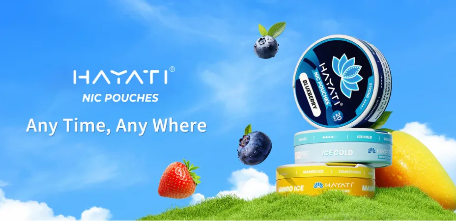 Hayati Nicotine Pouches Premium Tobacco-Free Nicotine Pouches Banner