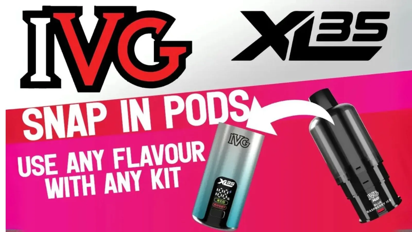 IVG XL 35K Prefilled Pods Banner