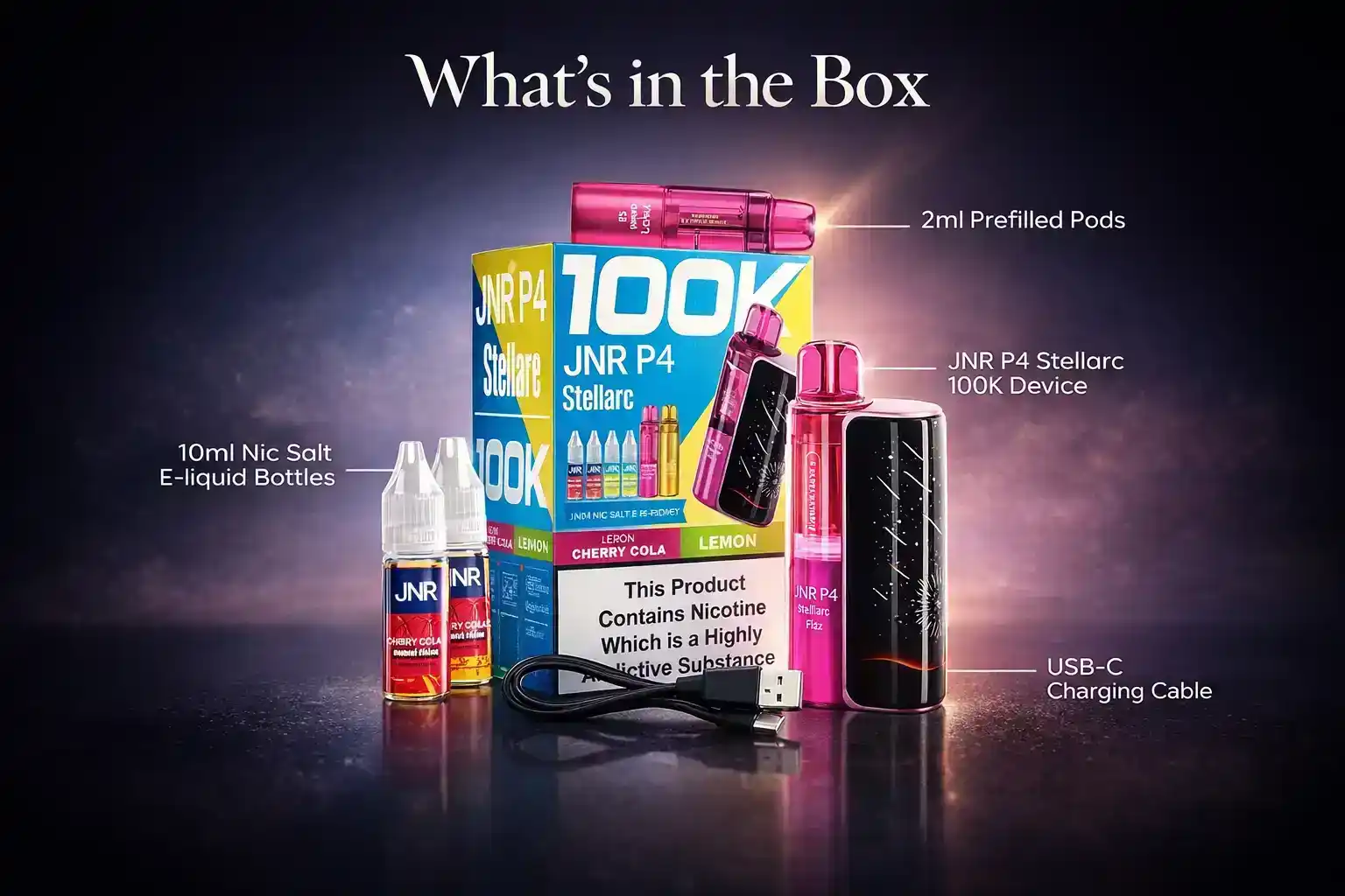 JNR P4 Stellarc 100k Pod Vape