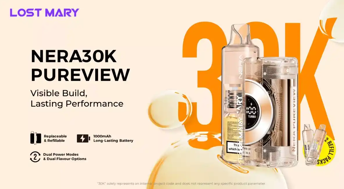  Lost Mary Nera 30K Pureview Pod Kit Banner